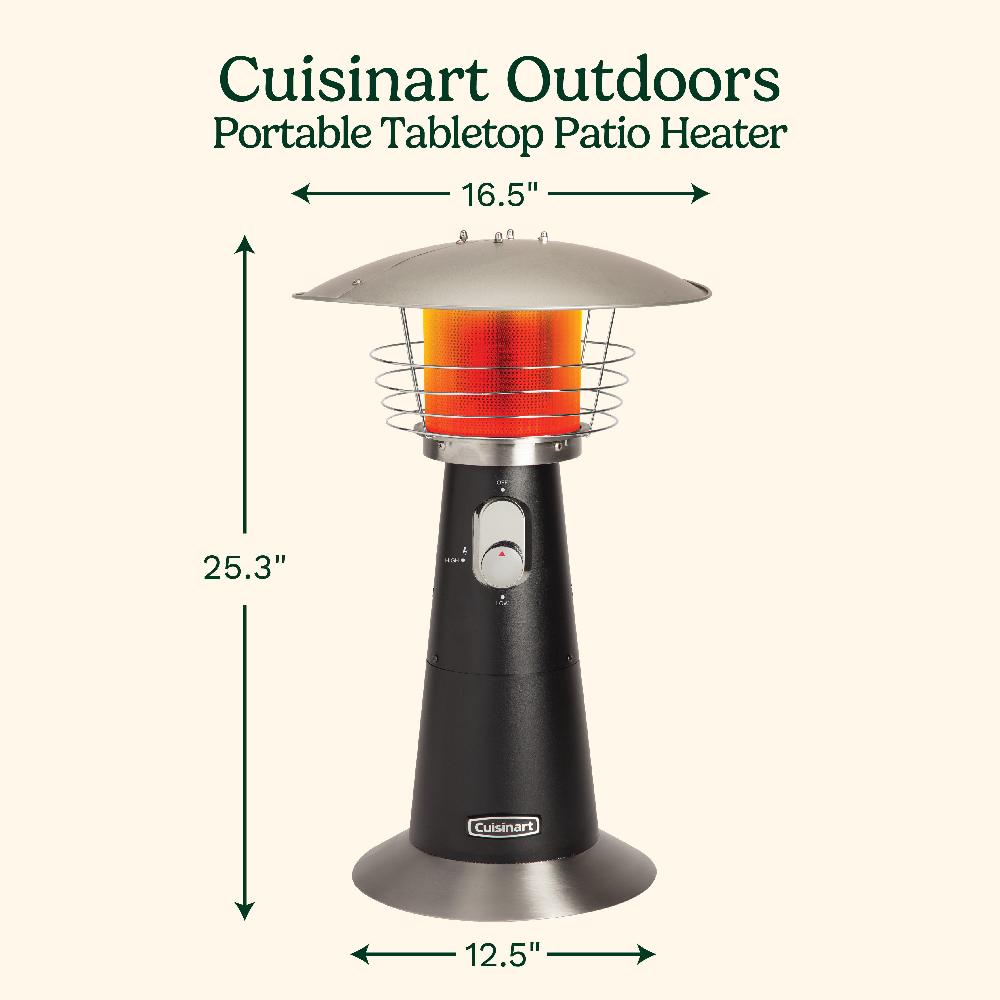 Cuisinart Portable Tabletop Patio Heater COH-500P Black