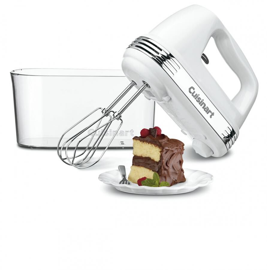Cuisinart Power Advantage PLUS 9 Speed Hand Mixer With Storage Case HM-90S White