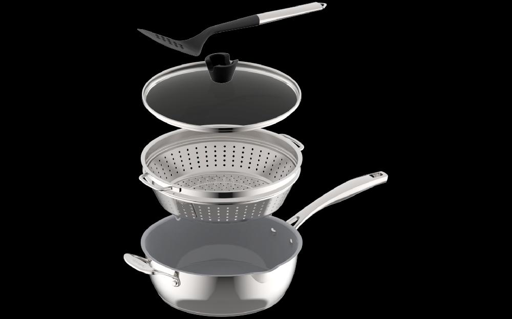 Cuisinart Preferred Pan 4-Pc Set Stainless Steel PPS4-26