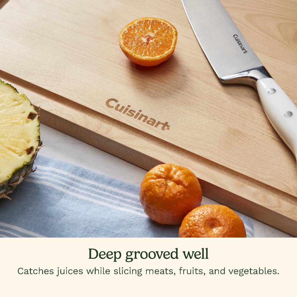 Cuisinart Reversible 17" Maple Wood Cutting Board CWB-17M