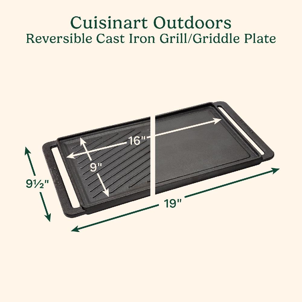 Cuisinart Reversible Cast Iron Grill/Griddle Plate CCP-2000