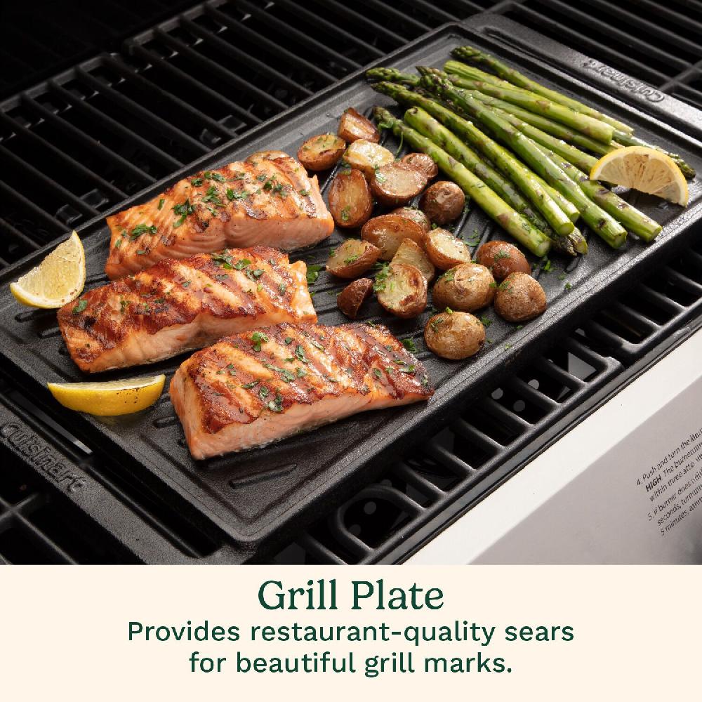 Cuisinart Reversible Cast Iron Grill/Griddle Plate CCP-2000