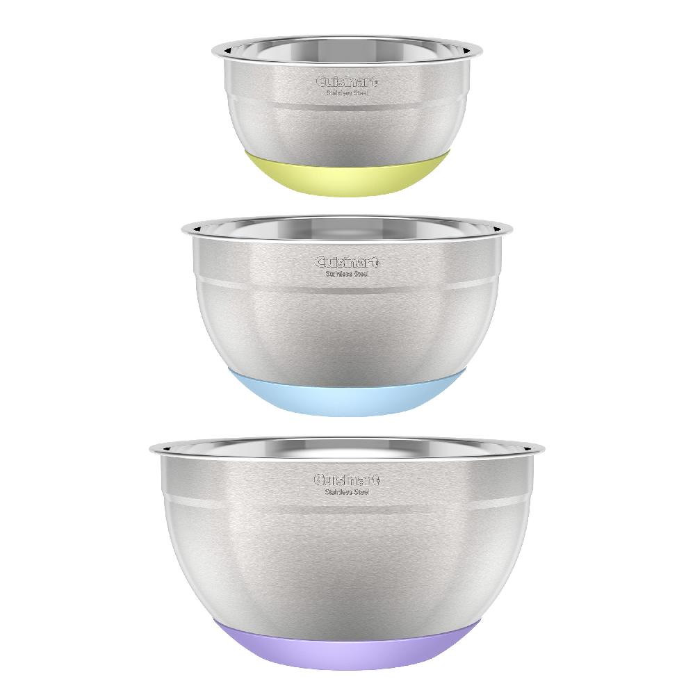 Cuisinart Stainless Steel Mixing Bowls With Non-slip Base (Set Of 3) CTG-00-SMBS
