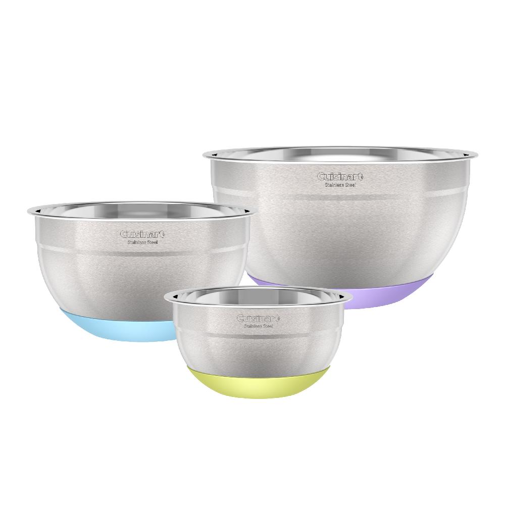 cuisinart Stainless Steel Mixing Bowls with Non-slip Base (Set of 3) CTG-00-SMBS