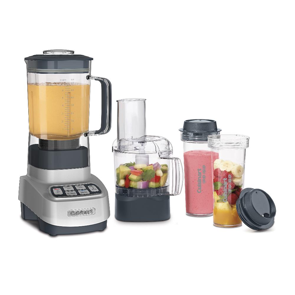 cuisinart VELOCITY Ultra Trio 1 HP Blender/Food Processor with Travel Cups BFP-650P1 Aluminum P1