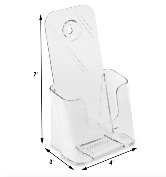Cuisinox Countertop Pamphlet Holder - 4 X 3 X 7" Promotional Material