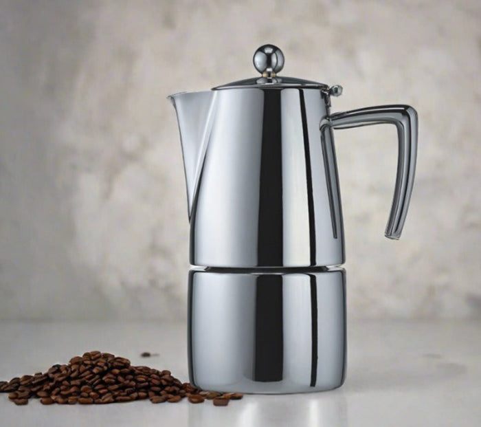 cuisinox Cuisinox 4 cup Milano Mirror Stainless Steel Induction Stovetop Moka Espresso Coffee Maker Coffee Makers u0026 Espresso Machines