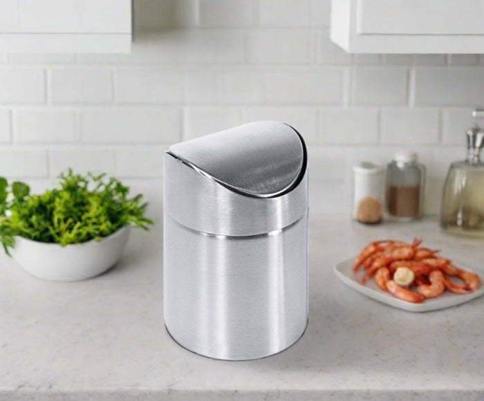 Cuisinox Cuisinox Counter-Top Compost Bin In Stainless Steel 1.9 Liter Capacity Trash Cans U0026 Wastebaskets