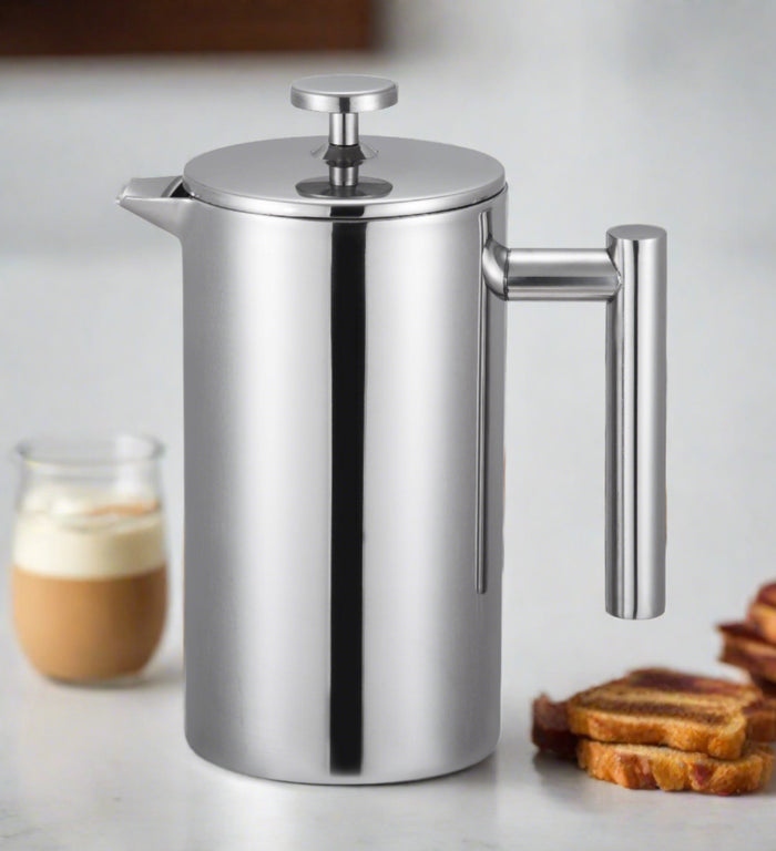 cuisinox Cuisinox Double Walled Stainless Steel French Press With Silicone Gasket Filter French Presses