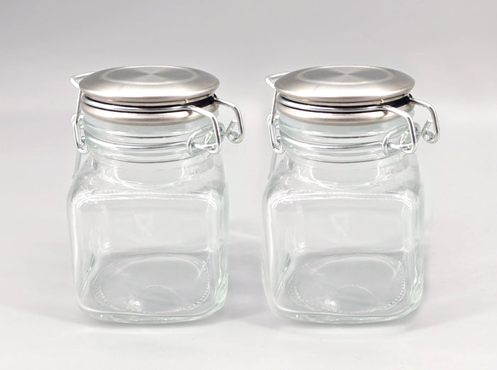 Cuisinox Cuisinox Glass Jar With Stainless Steel Lid Set Of 2 Storage Devices