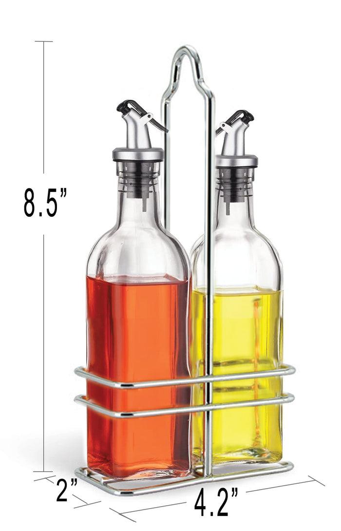 Cuisinox Cuisinox Oil & Vinegar Cruet Set With Caddy Salad Dressing Mixers U0026 Shakers