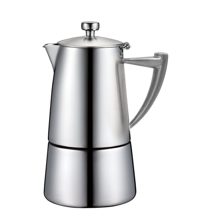 Cuisinox Cuisinox Roma Satin Stainless Steel Induction Stovetop Moka Espresso Coffee Maker Coffee Makers U0026 Espresso Machines