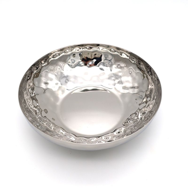 culinary concepts 10 Inch Stainless Steel Hammered Salad Bowl
