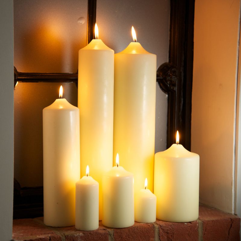 Culinary Concepts 400x80mm Church Candle - 175 Hour Burn Time