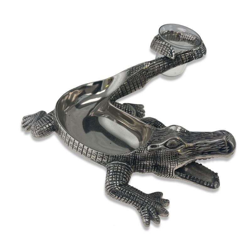 Culinary Concepts Alligator Chip And Dip Serving Bowl