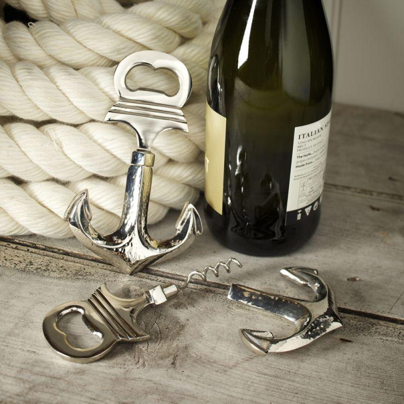 Culinary Concepts Anchor Bottle Opener With Integral Corkscrew