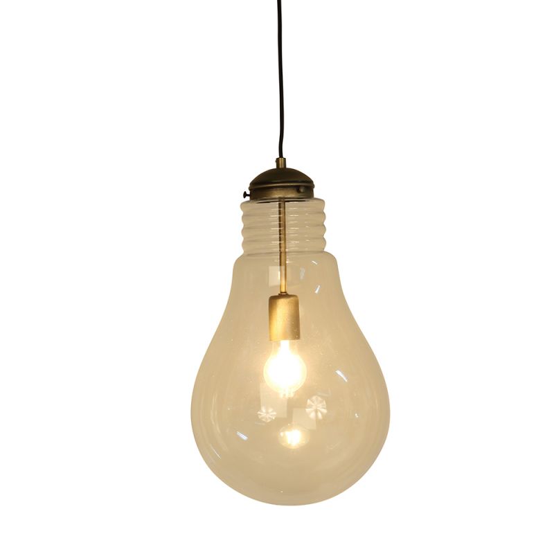 Culinary Concepts Antique Brass Oversized Bulb Shade