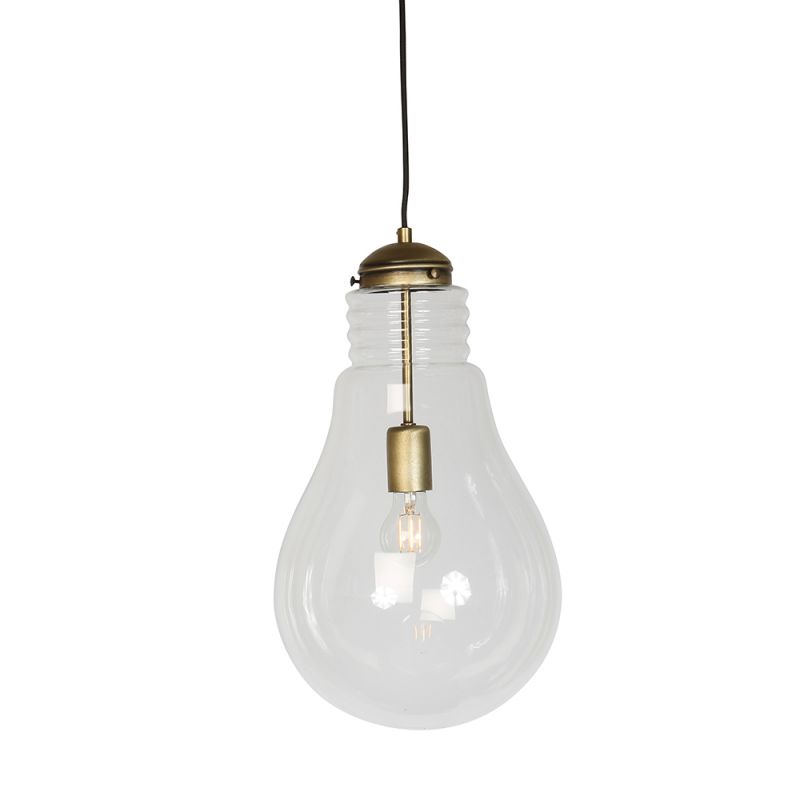 culinary concepts Antique Brass Oversized Bulb Shade