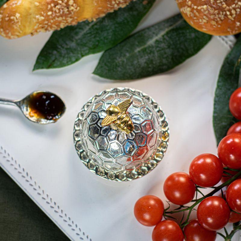 Culinary Concepts Bee Honeycomb Small Domed Butter Dish