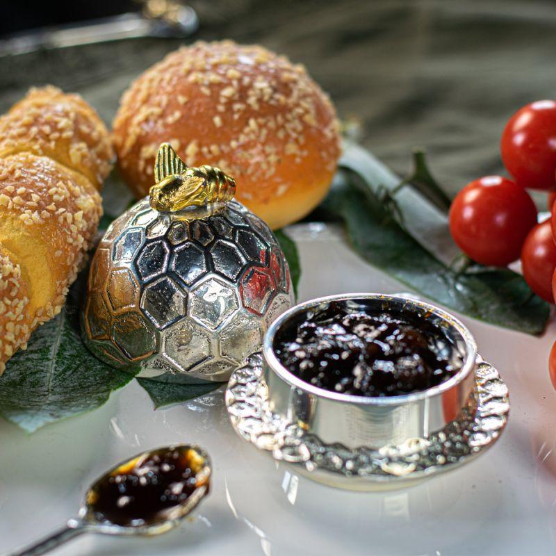 culinary concepts Bee Honeycomb Small Domed Butter Dish