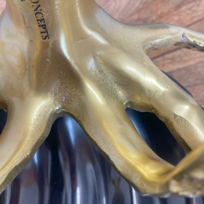 Culinary Concepts Black Shell Bowl With Gold Octopus | PERFECTLY IMPERFECT