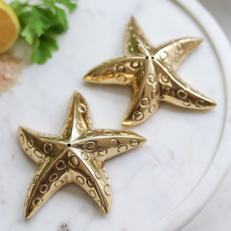 Culinary Concepts Brass Starfish Salt And Pepper Set
