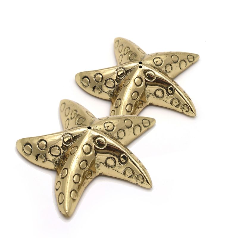 culinary concepts Brass Starfish Salt and Pepper Set