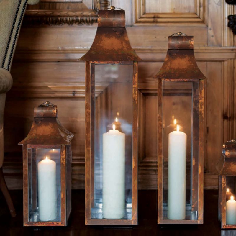Culinary Concepts Burnished Copper Large Tonto Lantern