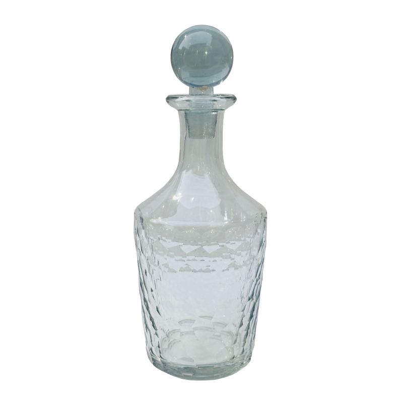culinary concepts Clear Cut Glass Decanter with Glass Stopper
