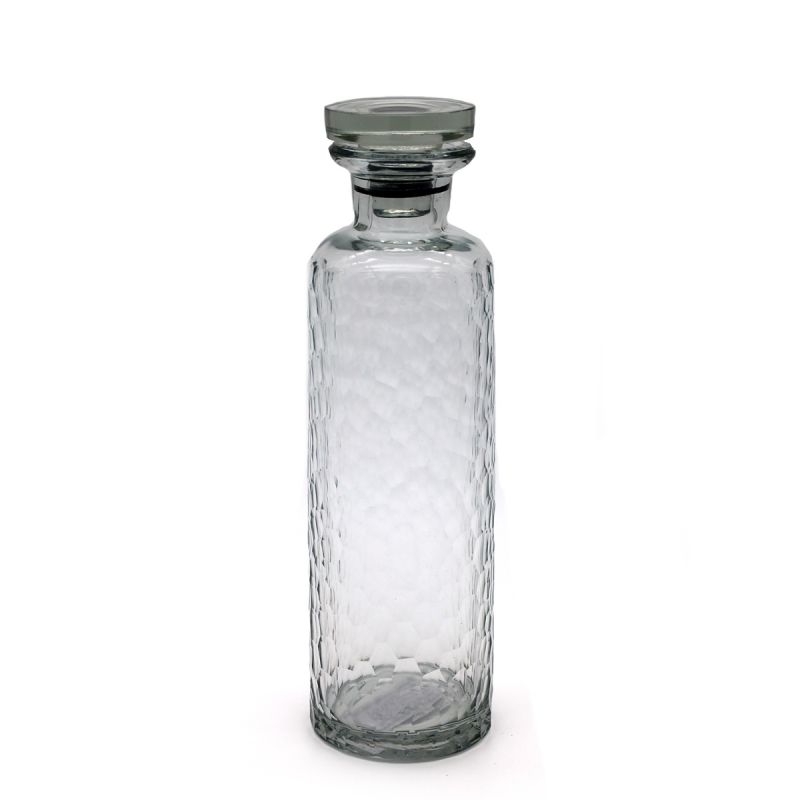 culinary concepts Clear Cut Glass Water Bottle with Glass Top