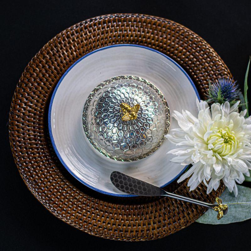 Culinary Concepts Bee Honeycomb Large Butter Dish