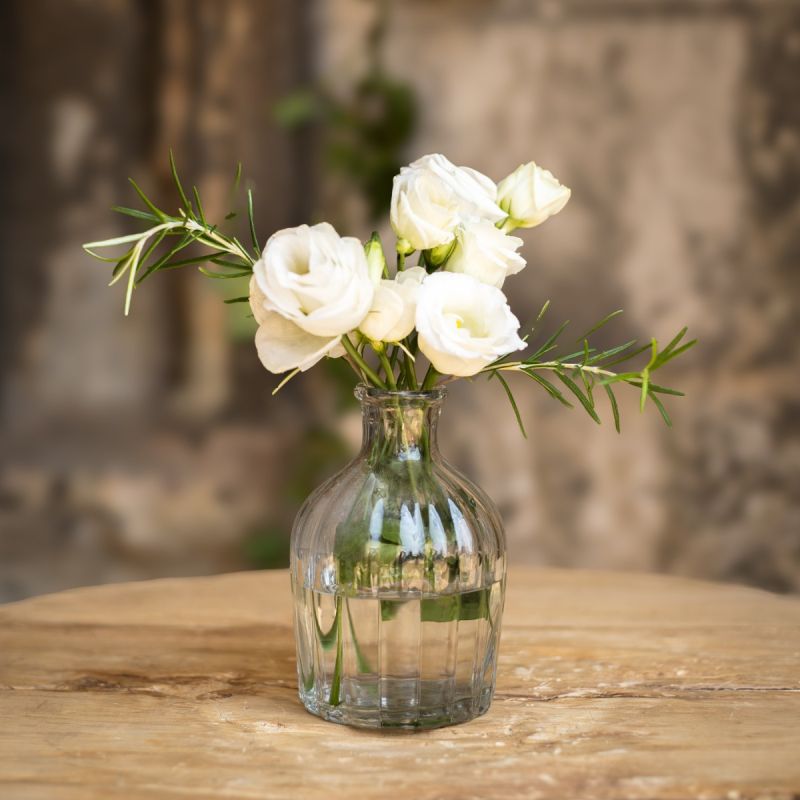 Culinary Concepts Bell Shaped Fluted Glass Bottle