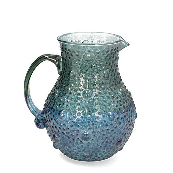 culinary concepts Blue Green Ombre Glass Pitcher