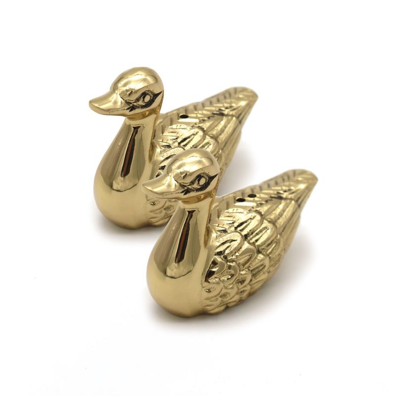 culinary concepts Brass Duck Salt and Pepper Set