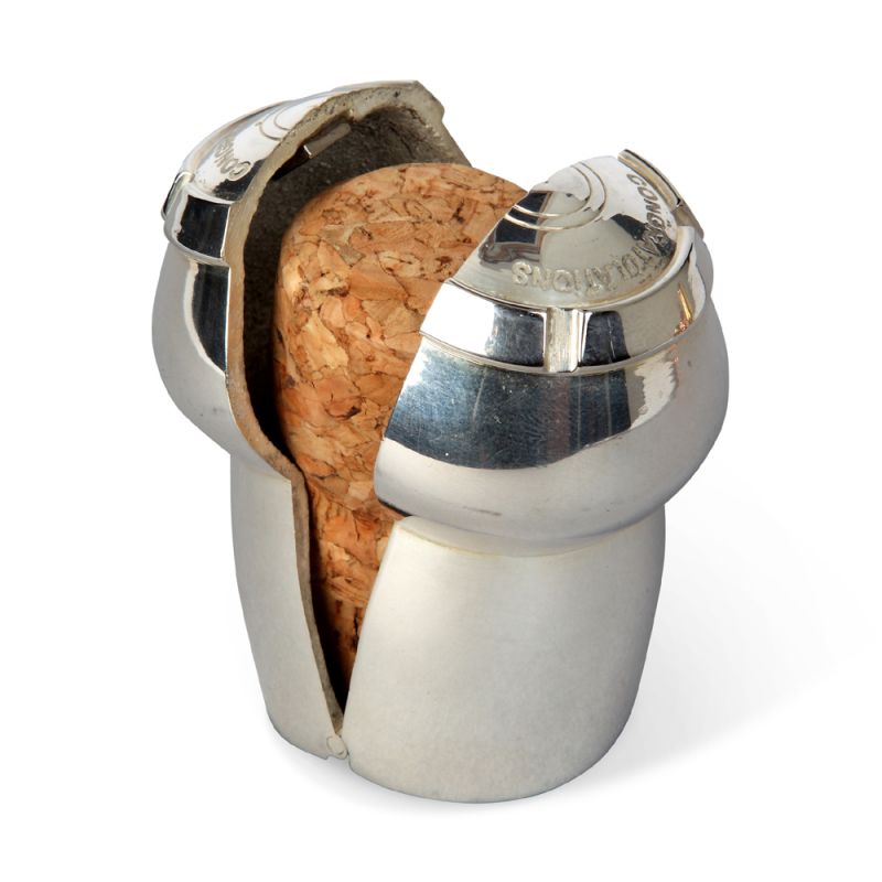 culinary concepts Champagne Cork Keeper - Silver