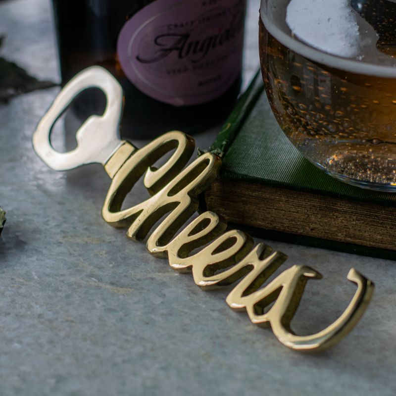 Culinary Concepts Cheers Golden Bottle Opener