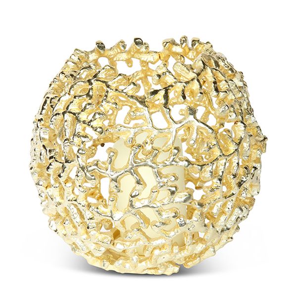 culinary concepts Coral Globe Votive - Gold Finish