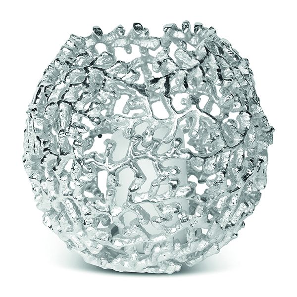 culinary concepts Coral Globe Votive - Silver Finish