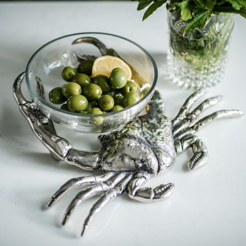 Culinary Concepts Crab With Glass Nibbles Bowl