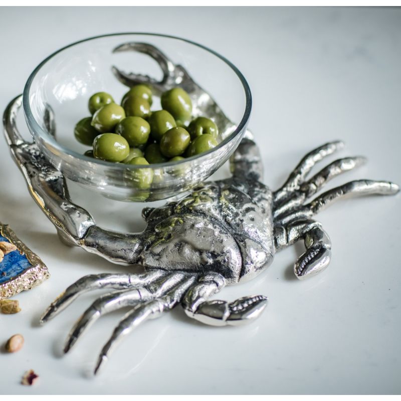 Culinary Concepts Crab With Glass Nibbles Bowl