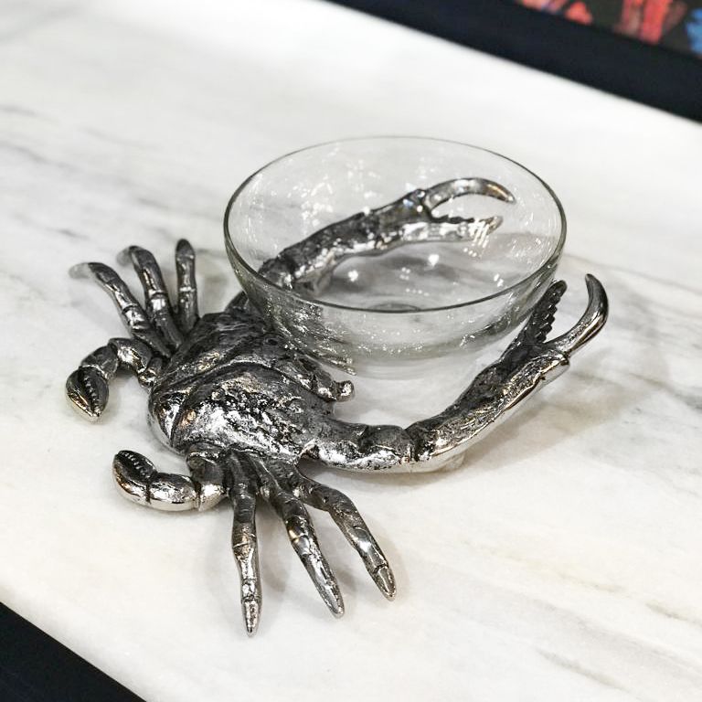 Culinary Concepts Crab With Glass Nibbles Bowl