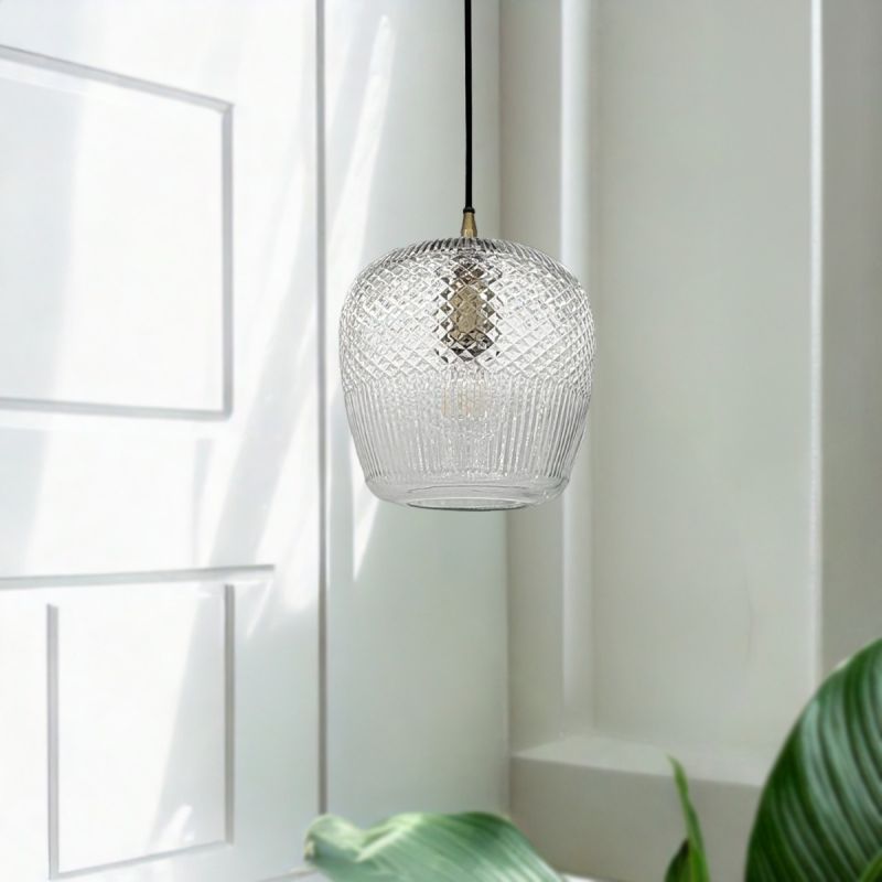 Culinary Concepts Diamond Glass Apple Pendant