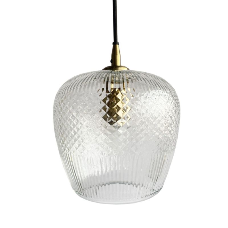 culinary concepts Diamond Glass Apple Pendant