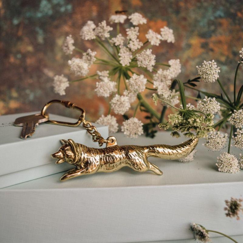 Culinary Concepts Fox Keyring - Gold Finish