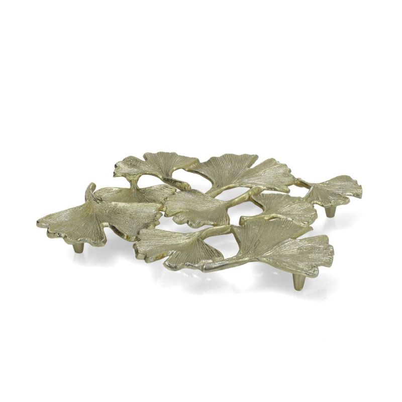 culinary concepts Ginkgo Leaf Trivet - Gold