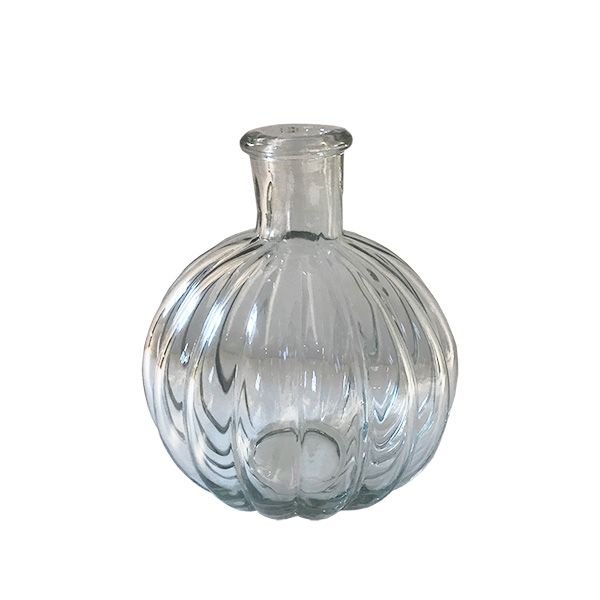 culinary concepts Globe Shaped Fluted Glass Bottle
