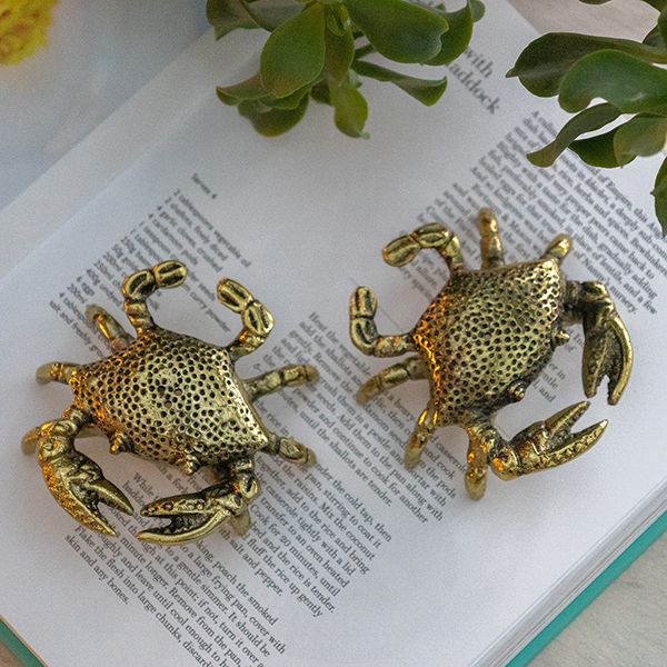 culinary concepts Gold Crab Salt & Pepper Set