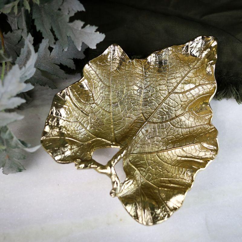 culinary concepts Gold Vine Leaf Dish
