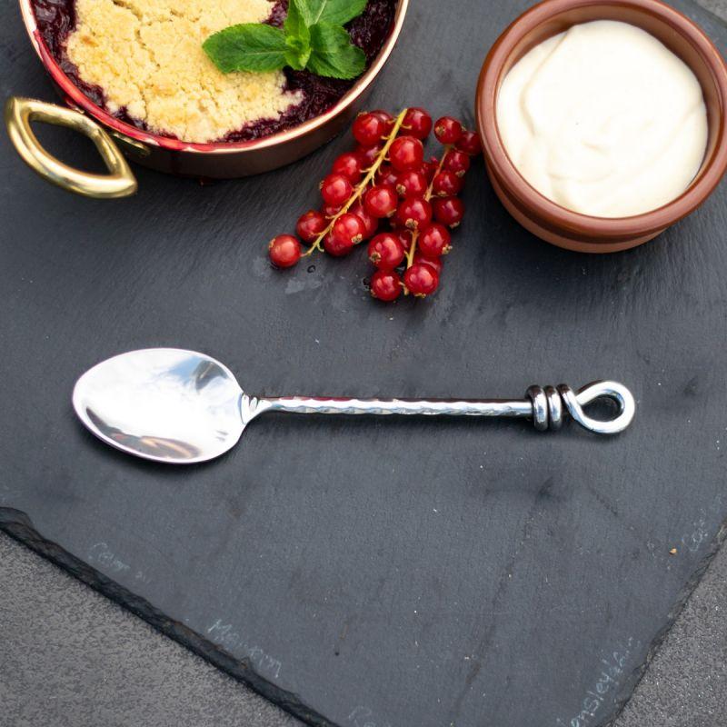 Culinary Concepts Hammered Knot Dessert Spoon