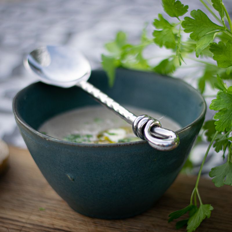 Culinary Concepts Hammered Knot Soup Spoon